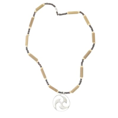 Behave - Houten Kralen Ketting - Surf Ketting - 42 cm