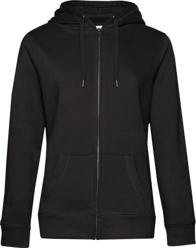 B&C Vrouwen/dames Koningin Hoodie (Zwart)