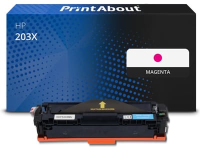 PrintAbout huismerk Toner 203X (CF543X) Magenta Hoge capaciteit Geschikt voor HP