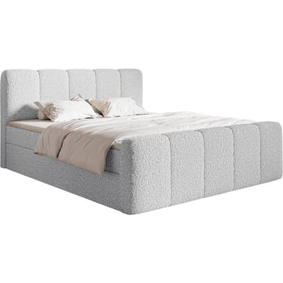 Boxspring Chloe 200x200 bouclé met opbergruimte | NADUVI Collection