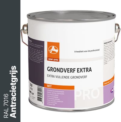 OAF PRO Grondlak Professioneel Antracietgrijs (RAL 7016) 2,5 liter - Grondverf voor Hout en Metaal - Grondverf Buiten - Kan 1 Jaar buiten zonder aflak - In 9.000 mengkleuren