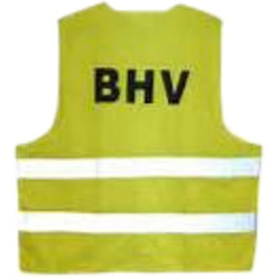 Veiligheidsvest Leina met opdruk "BHV " geel
