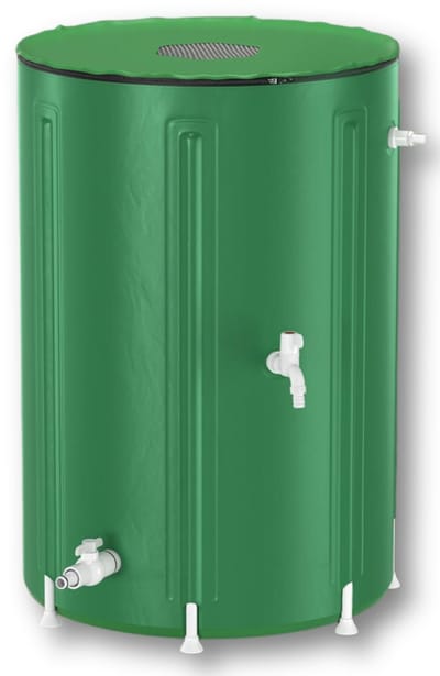 SNJY® Regenton - Regentonnen - Regenton Kraan - 380 Liter - Groen