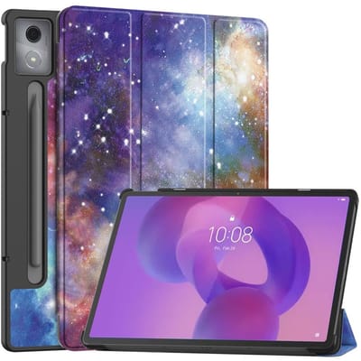 Coverup Tablethoes geschikt voor Lenovo Idea Tab Pro Hoesje - Tri-Fold Book Case met Wake/Sleep - Galaxy