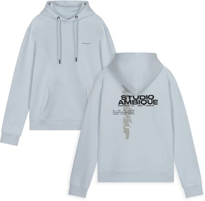 AMBIQUE - Harvey hoodie sweater - 134 Ice blue - Maat 134/140