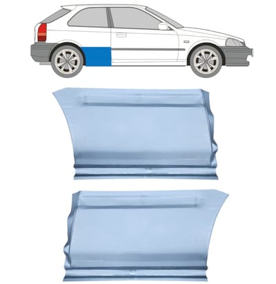 Reparatiepaneel achterspatbord voor Honda Civic EJ EK 1995-2001 / Links + Rechts