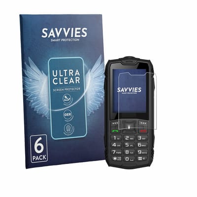 Savvies - Screenprotector voor Hammer H Basalt - Folie Beschermfolie transparant 6 Stuks