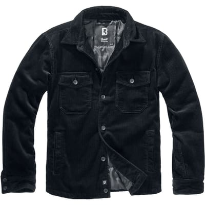 Brandit Tussenseizoensjas - Corduroy jas - S tot 3XL - voor Mannen - zwart