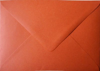 Ecologische rode enveloppen A6 - 125 x 175 mm - 25 stuks - NK natgelijmde - 120 gram - Materica - Netuno