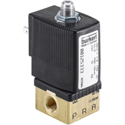 Magneetventiel 3/2-weg 32x32 mm SFB flens NC RVS FKM 0-10bar/145psi 24VDC Zuurstof Vet/Olievrij 6014 161834