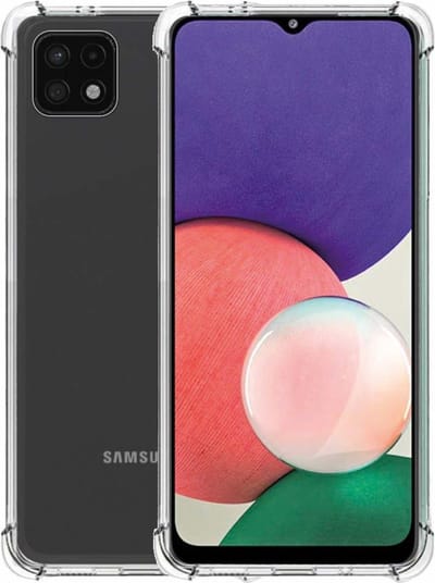 Smartphonica TPU Hardcase hoesje voor Samsung Galaxy A22 5G shockproof transparant geschikt voor Samsung Galaxy A22 5G