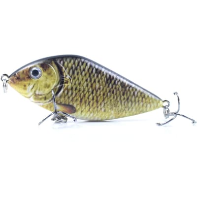 2,8 inch / 0,5 oz Vislokmiddel Bionic Hard Bait met drievoudige haak Levensechte kunstmatige zinkende crankbait 04 veelkleurig