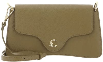 COCCINELLE Leren schoudertas clutch C-Me Hi-Tech Crossbody Bag Seagrass kaki