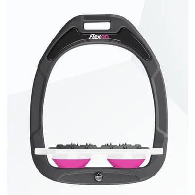 Platte Ultra Grip Teugels Antraciet/Wit/Roze Flex-On Green Composite