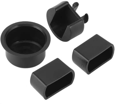 Dailygoods- Achterdeur Scharnier Kit - 4 Stuks - Scharnier Pivot Bus - Kunststof - Compatibel met F450 - OEM 38641 - Zwart - Scharnierkit