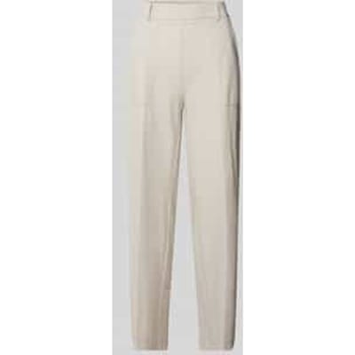 Tapered fit stoffen broek met verkort model