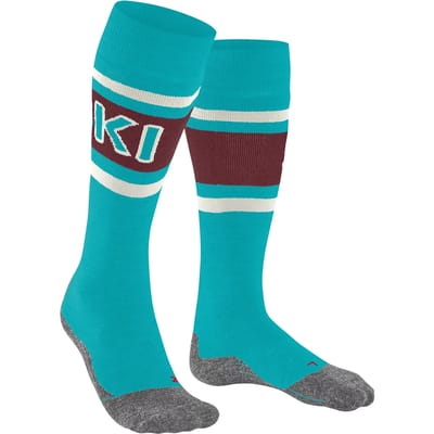 FALKE SK2 Intermediate warm dik Wol Functioneel Materiaal skisokken dames turkoois - maat 37-38