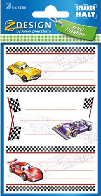 boeketiket Z-design School pakje a 2 vel race auto