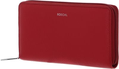 ROECKL Leren Portemonnee Bea Zip Around Wallet Classic Red Rood