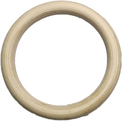 Gymnastiek Ringen - Fitness Ringen - Krachttraining Thuis - Verstelbare Banden - 28/32mm Diameter - Natuurlijk Hout