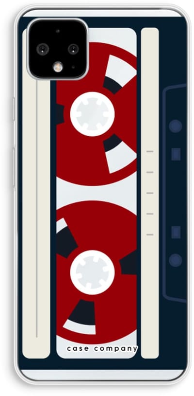 Case Company® - Hoesje geschikt voor Google Pixel 4 XL hoesje - Here's your tape - Soft Cover Telefoonhoesje - Bescherming aan alle Kanten en Schermrand