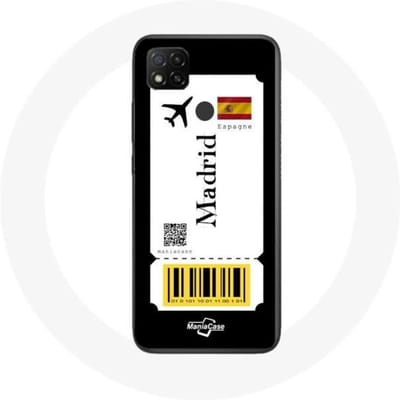 Xiaomi Redmi 9C hoesje Madrid vliegticket