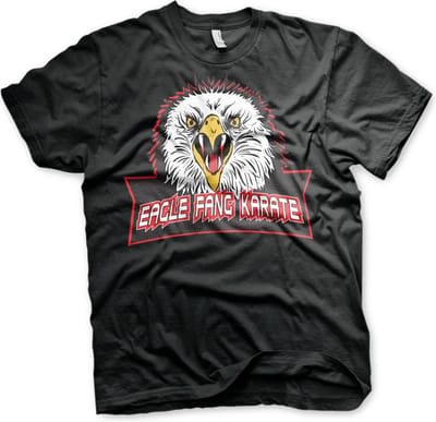 Cobra Kai Eagle Fang Karate T-Shirt Black-S