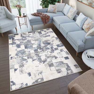 Tapiso Rivoli Vloerkleed Kleed Grijs Tapijt Maat- 160x225