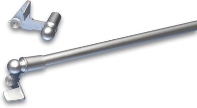 Klemroede Gordijn - Raamroede - Gordijnen Ophangen - Verstelbaar - 30-40 cm - Aluminium Mat
