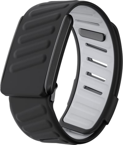 Stravo Premium Siliconen bandje geschikt voor Whoop 4.0 & 3.0 | Ademend + Zweetbestendig | Trendy Kleuren | Makkelijk Schoonmaken（Zwart）