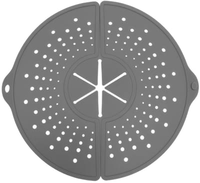 Dailygoods- Spatbeschermer Hittebestendig - Opvouwbaar - Siliconen - Antispat Design - Vaatwasmachinebestendig - Diameter 32 cm - Kookdeksel