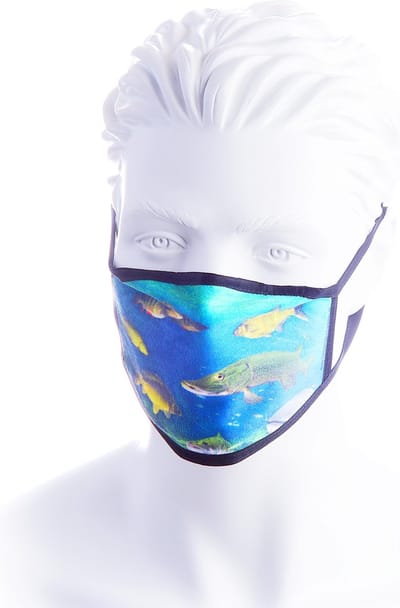 Luxe Mondkapje Zoetwater Vissen Wasbaar Goed Ademend Comfortabel Mooi Vis Mondmasker Trein Visser