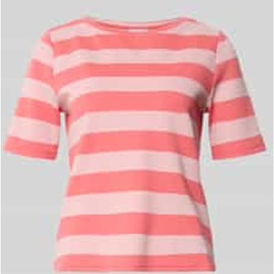T-shirt met ronde hals en 1/2-mouwen