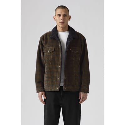 Levi's Relaxed Fit Sherpa Trucker Jacket Taglia: XL | Giacche di jeans Outlet | Uomo