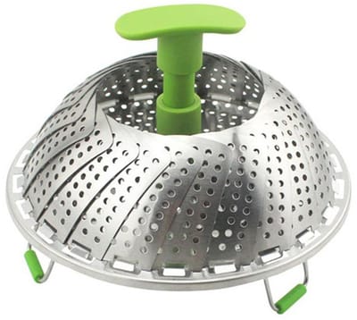 Dailygoods - Vouwbare Stoommand RVS - Gezond Koken met Flexibele Groenteschemer