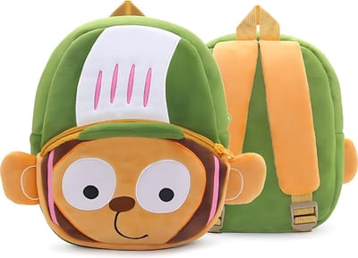 BoefieBoef Cartoon Klim Aap Kinderrugzak 0-5 – Stoere 3D Sport Speelgoed Rugtas – Wasbaar & Ergonomisch – Peuter & Kleuter Backpack – Ideale Gymtas, Schooltas, Speelzaal & Knuffel tas – Cadeau Jongen en Meisje - Sportieve Avonturiers – groen