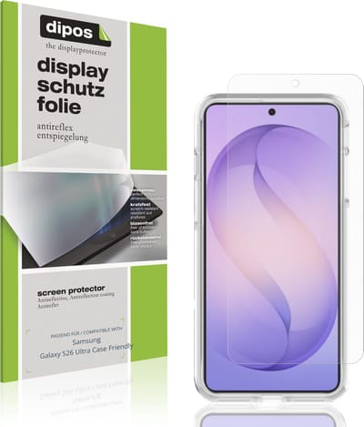 dipos – 4x Matte Beschermfolie geschikt voor Samsung Galaxy S26 Ultra Case Friendly | Krasbestendige & antireflecterende Screenprotector Ultra-Thin