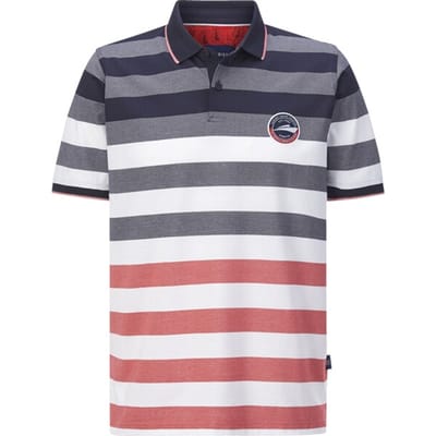 Babista herren Poloshirt - 44/46 - donkerblauw - Plus Size