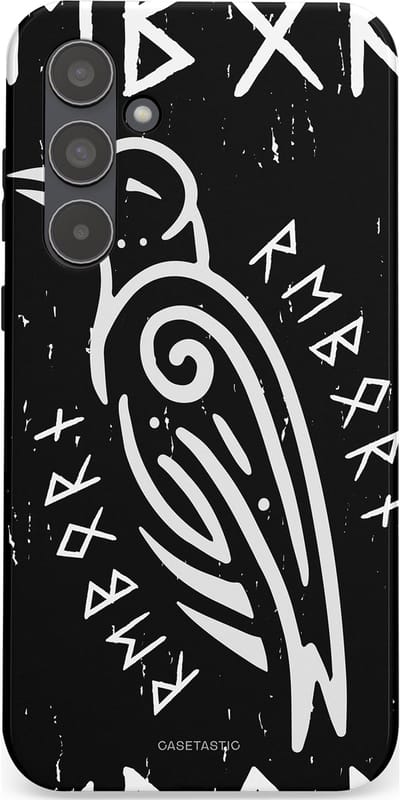 Casetastic Hoesje Geschikt voor Samsung A55 - Stijlvolle Beschermende Duo-layer Case - Runische Symboliek