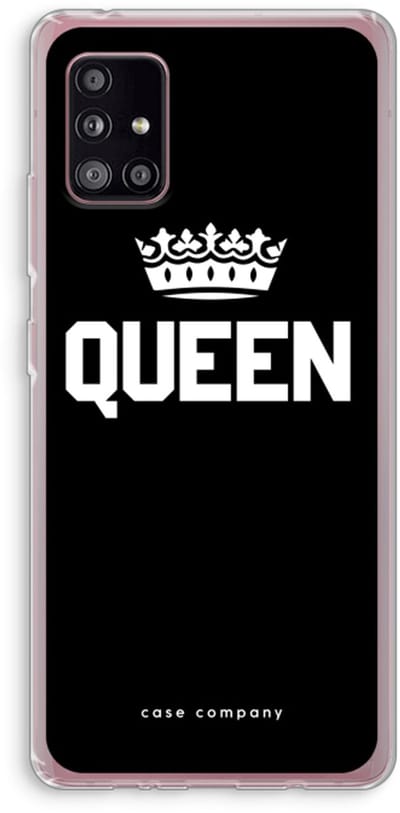 Case Company® - Hoesje geschikt voor Samsung Galaxy A51 5G hoesje - Queen zwart - Soft Cover Telefoonhoesje - Bescherming aan alle Kanten en Schermrand