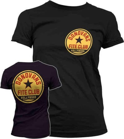 Ray Donovan Dames Tshirt -S- Donovans Fite Club Zwart