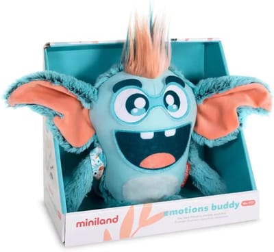 Emoties Buddy - Zacht Monster - Emoties Leren - Licht Op Kleuren - 10 x 10 x 13 cm