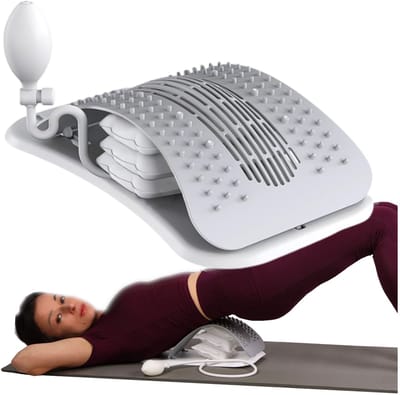 Mona - Lendesteun Stretching Apparaat - Verstelbare Hoogte - Magnetische Acupunctuurpunten