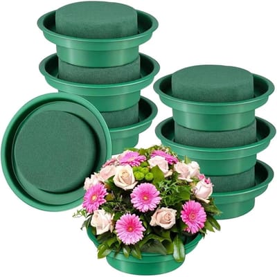 Bloemensteekschuim Blokken - Bloemstukken Basis - Bloemstukken Maken - Water Absorberend - 6 Stuks - Groen