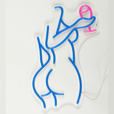 Neon bord Cocktailglas - Neon lamp - Neon wandlamp - Mancave verlichting - Mancave decoratie - Neon lamp muur - Neonlamp - Cave & Garden