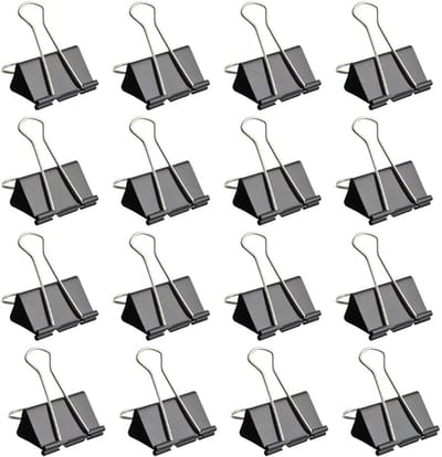 Solidchoice - Zwarte Multifunctionele Vouwklemmen, Set van 60 Stuks