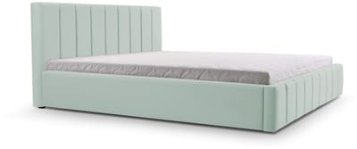 Bed 01 - Gestoffeerd bed met Fluweel Beklede Tweepersoonsbed - 160x200 cm - Elegant en Comfortabel - Mintgroen (TRINITY 21)