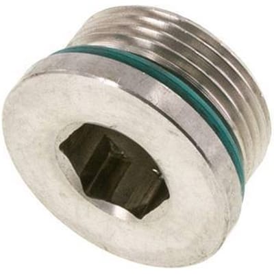 Plug UN 1-5/16''-12 RVS FKM met binnenzeskant 400bar (5620.0psi)