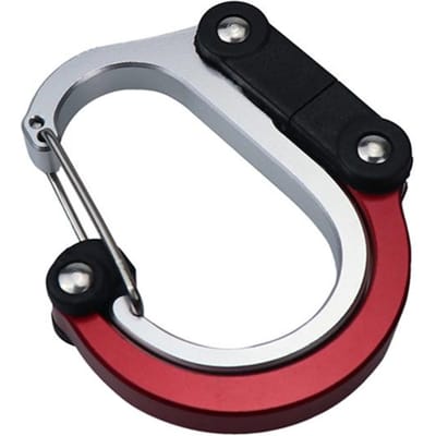 Karabijnhaak Hybride Uitrustingsclip Draaihaak Sterke Clips Kamperen Wandelen Reizen Rugzak Bergklimmen Buitenaccessoires black