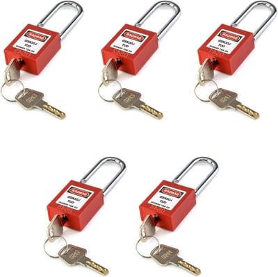 Allecto - Lockout-hangslot - Veiligheidsvergrendeling - Rood